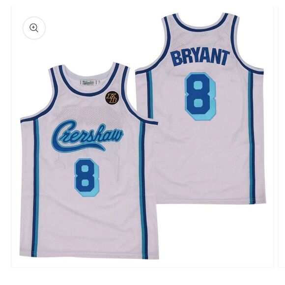 Vintage Kobe Bryant Crenshaw #8‎ Men's Headgear Classics Basketball Jersey 6XL - Picture 1 of 7